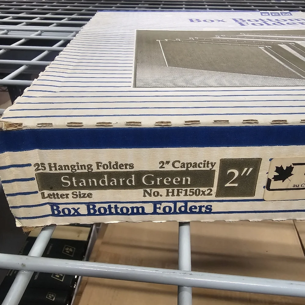 Standard Size- Box Bottom Folders - Green - 2